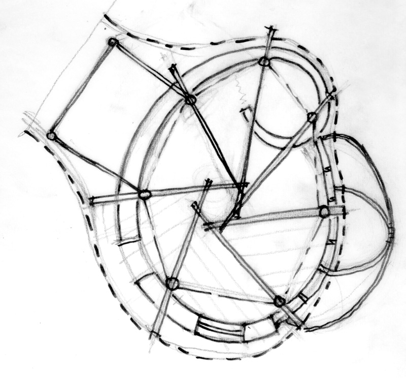Boceto de Planta para el Taller Experimental de Bioconstrucción Cooperativa