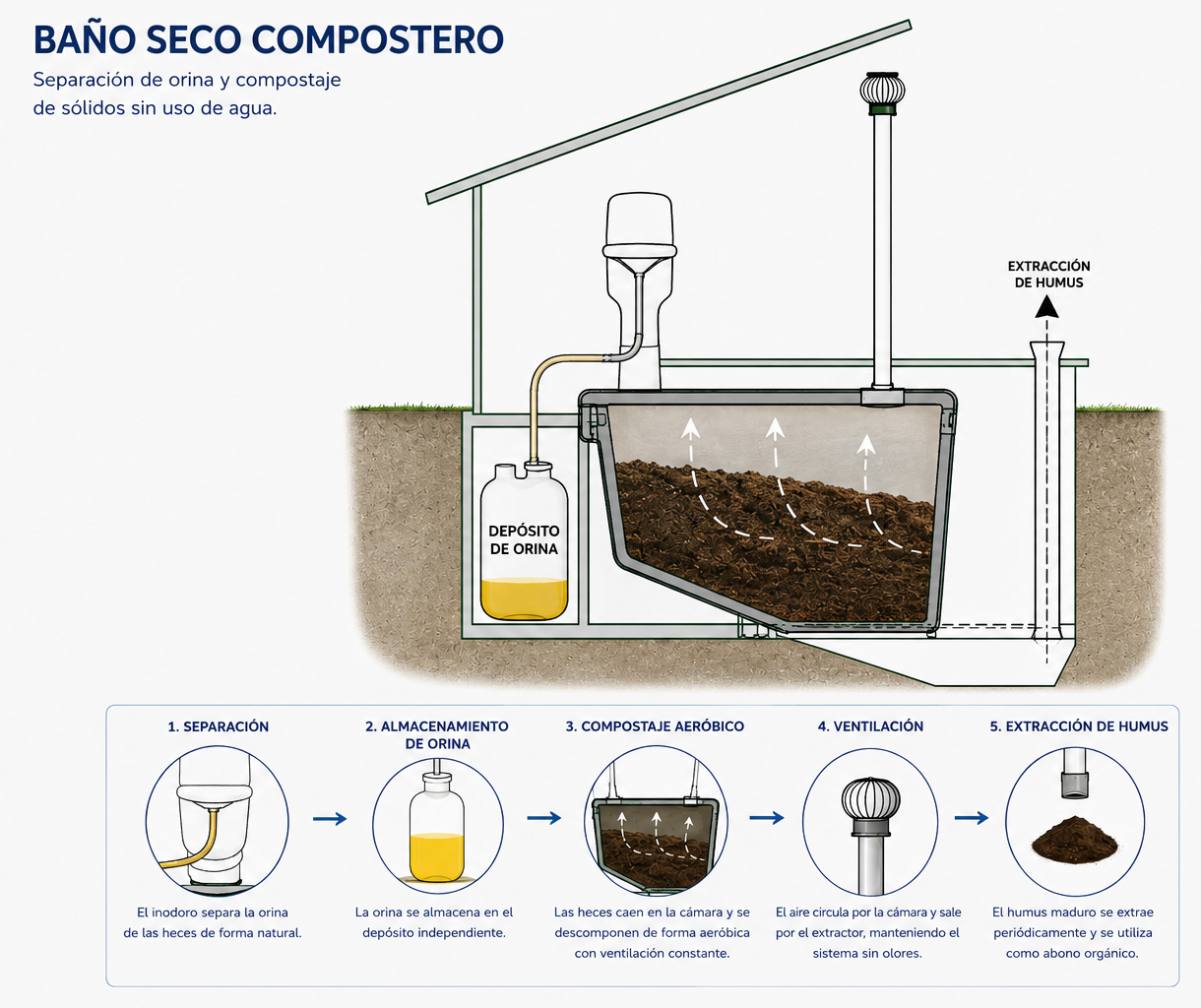 Sistema descentralizado: Baño seco Compostero