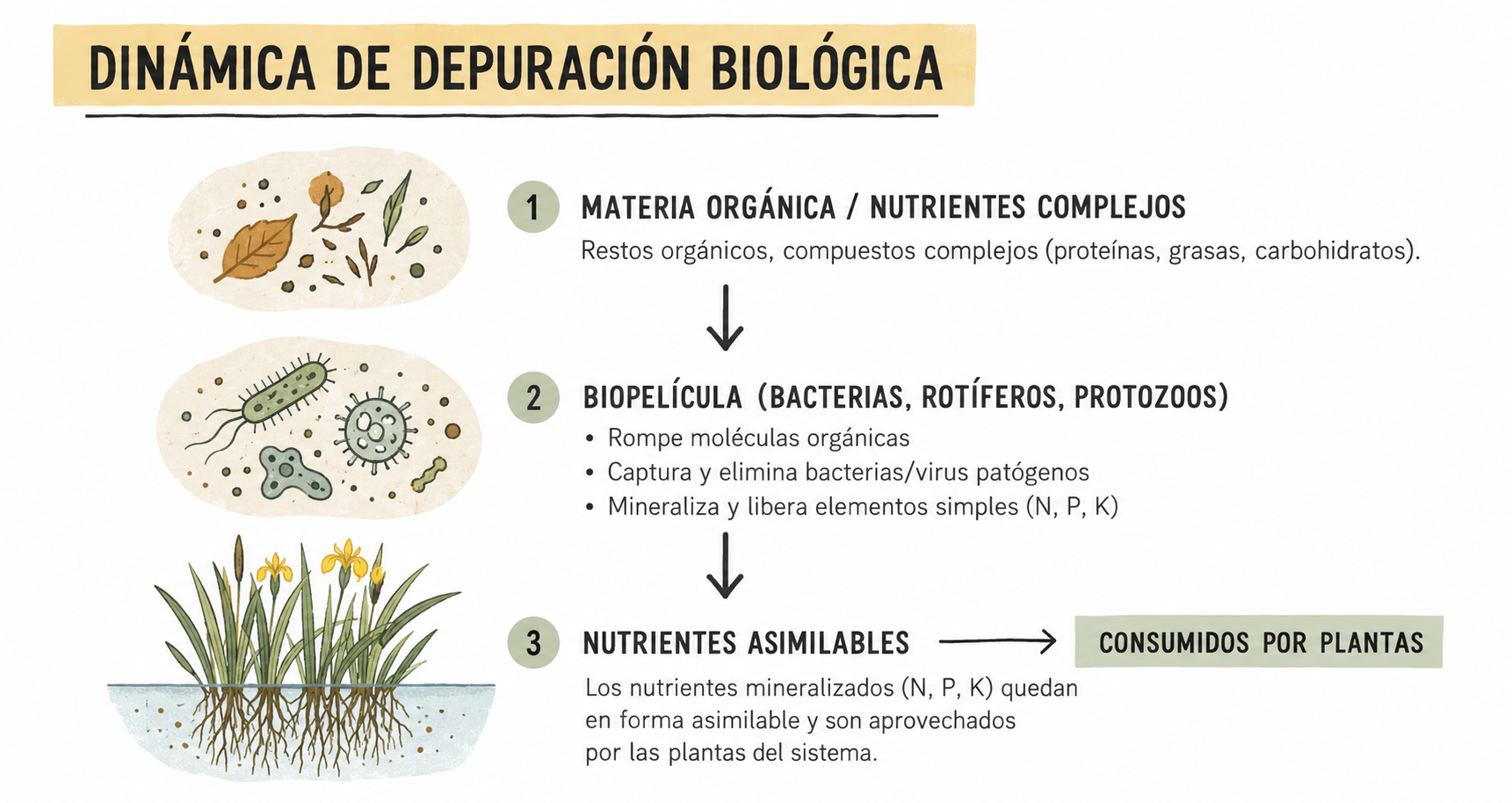 Dinámica de depuración biológica